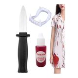 Myclean Şaka Bıçağı +Yapay Kan + Vampir Dişi [Üçlü Set]