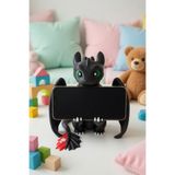 MYCRAFT3D Ejderha Biblo – Telefon ve Gamepad Tutucu Mat Dokulu Oyuncu Masa Standı Hediyelik Obje 20x20 cm