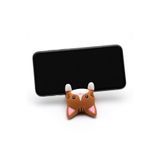 MYCRAFT3D Kahverengi Kedi Figürlü Telefon Tutucu Stand - 3D Baskı Ofis Masaüstü Aksesuarı ve Biblo