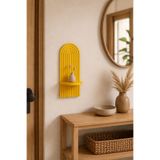 MYCRAFT3D Modern Kemerli Dekoratif Mini Duvar Rafı 11x25,5 cm, Antre Hol Koridor Oda Banyo Şık Raf Süsü