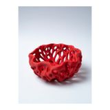 MYCRAFT3D Organik Delikli Dekoratif Kase Modern Şık Hafif Dayanıklı Ev Dekoru 20x9 cm