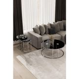 Mydeco Çift Bacak C Orta & C Zigon Set Gümüş Kaplama Siyah Ayna