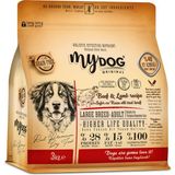 Mydog Orıgınal Az Tahıllı Sığır ve Kuzu Etli Büyük Irk Yetişkin Köpek Maması 3kg
