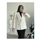 mydukkan.co Tüvit Blazer Ceket - Ekru