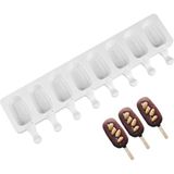 Myebi Magnum 8'li Silikon Dondurma Kalıbı Mini Boy, Beyaz - Çok Renkli