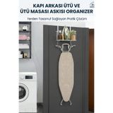 Myend Kapı Arkası Ütü ve Ütü Masası Askısı Organizer, Ev İçi Düzenleyici Portatif Pratik Ütü Masası Askısı