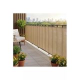 Myfamily Balkon Gizleme Filesi - 1X5 Metre Doğal Görünümlü Jüt Hasır Kumaş Perde