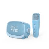 myFirst Voice 2 Karaoke çocuklar için – Taşınabilir kablosuz Karaoke makinesi, Bluetooth, eko güçlendirici ve eğlenceli ses efektleri, çocuklar için mükemmel mikrofon (mavi)