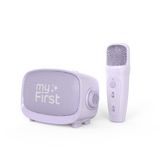 myFirst Voice 2 Karaoke çocuklar için – Taşınabilir kablosuz Karaoke makinesi, Bluetooth, eko güçlendirici ve eğlenceli ses efektleri, çocuklar için mükemmel mikrofon (mor)