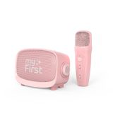 myFirst Voice 2 Karaoke çocuklar için – Taşınabilir kablosuz Karaoke makinesi, Bluetooth, eko güçlendirici ve eğlenceli ses efektleri, çocuklar için mükemmel mikrofon (pembe)