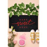 Myfloor Şık Home Sweet Home Kauçuk Tabanlı Kapı Önü Paspası