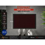Myfloor Stepmat Kapı Önü Paspası 45x70 cm Polipropilen | Nem ve Toz Alıcı, Kaymaz PVC Taban, PVC Bordürlü Kenar, Yıkanabilir Yapı, 1,0 L Su Emme