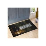 Myfloor Welcome Gaz Lambası Desenli Kauçuk Kapı Önü Paspası
