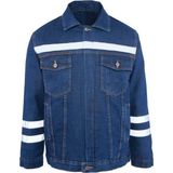 Myform Mont Sona Denim 03109 Mavi Kot Iş Güvenliği Ceketi - XL