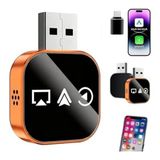 Myg Plus 4-In-1 Kablosuz Adaptör - Tak ve Çalıştır, Carplay ve Android Auto - 0-Bordo
