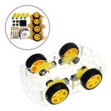 Myg Plus 4WD Robot Araba Platform Kiti - Şeffaf Parçalar ile Yapım
