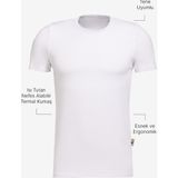 Myg Plus Ac&co / Altınyıldız Classics Standart Fit Normal Kesim Isı Tutan Nefes Alabilir Esnek Termal Içlik Tişört, Renk Beyaz, Beden 2xl - 0001 - Siyah