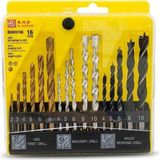 Myg Plus B.h.d. BHD00748 16 Parça Matkap Ucu Seti - Hss Metal, Duvar Elmas ve Ahşap Delme Uçları Kombinasyonu - 2 mm - 10 mm Profesyonel Matkap Ucu Takımı