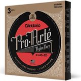 Myg Plus D'addario 3'lü Paket, Klasik Gitar Tel Seti, Pro-Arte, Sılve - 3 Renk Sunburst