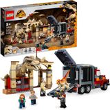 Myg Plus Lego® Jurassic World T. Rex ve Atrociraptor Dinozor Kaçışı 76948-8 Yaş ve Üzeri Çocuklar Için Oyuncak Yapım Seti (466 Parça) - Ahşap