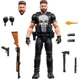 Myg Plus Marvel Legends Series Punisher, The Punisher Aksiyon Figürü Seti Koleksiyon Için (15 Cm) - (DipCamo)Charcoal-White
