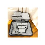 MYGO 6'lı Valiz Düzenleyici Bavul Içi Organizer Set Seyahat Hurcu Gri
