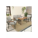 Mygusi Hayal Balkon, Bahçe, Cafe, Metal Kanepe Koltuk Takımı , Bahçe Mobilyası, 211 - 70X110 Masalı - Açık