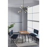 Mygusi Hayat 70 X 110 Atlantik Mutfak Masası, Mutfak Masası Takımı, Yemek Masası, 2 Sandalye 1 Bench - Lacivert
