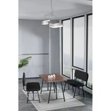 Mygusi Hayat 70x110 Atlantik Mutfak Masası, Mutfak Masası Takımı, Yemek Masası, 2 Benchli - Siyah