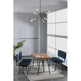 Mygusi Hayat 70x110 Atlantik, Mutfak Masası Takımı, Yemek Masası, 2 Sandalye 1 Bench - Lacivert