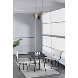 Mygusi Hayat 70x110 Bendir Mutfak Masası, Mutfak Masası Takımı, Yemek Masası, 2 Benchli - Krem