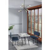 Mygusi Hayat 70x110 Efes Mutfak Masası, Mutfak Masası Takımı, Yemek Masası, 2 Benchli - Lacivert