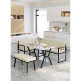 Mygusi Src 70X110CM Efes Masalı, Köşe Takımı, Mutfak, Balkon Köşe Takımı, Mutfak Masası Takımı - Krem - 70 x 110 cm
