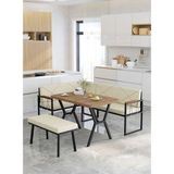 Mygusi Src Serisi Mutfak, Balkon Köşe Takımı, 70 x 110 cm Atlantik Masalı - Krem - 70x110