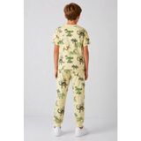 Myhanne Desenli Erkek Çocuk Pijama Takımı 91101 - Yeşil - 8 - 9 Yaş