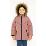 Myhanne Kapşonlu Kışlık Kız Çocuk Mont 4200 - 2 - 3 Yaş - Pudra