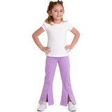 Myhanne Yırtmaçlı Ispanyol Paça Pantolon 54884 - 4 Yaş - Lila