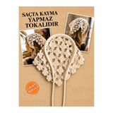 MyHubi Bohem Tarz Örgü Bağlamalı (AÇIK TAŞ RENK) Taçlı Bandana ( SAÇTA KAYMA YAPMAZ )