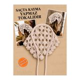 MyHubi Bohem Tarz Örgü Bağlamalı (KOYU TAŞ RENK) Taçlı Bandana (SAÇTA KAYMA YAPMAZ)