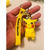 MYK Hediye ve Sanat Atölyesi Pokemon Pikachu 3 Boyutlu Figür Anahtarlık Anime Temalı Çanta & Araba Süsü