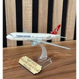 MYK Hediye ve Sanat Atölyesi THY Boeing 777-300 Model Uçak 1/250 Ölçek Metal Gövde İsim Yazılabilir MYK Hediye ve Sanat Atölyesi