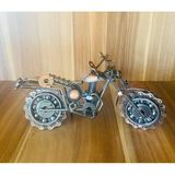 Myk Metal Motor Dekoratif Sanat Koleksiyonu, El Yapımı, Bakır, 22X13 cm - Çok Renkli