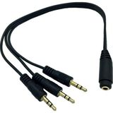 Mykablo 3.5 mm Stereo 1 Dişi - 3 Erkek 5+1 Ses Sistemi Çevirici