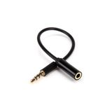 Mykablo 3.5 Mm Stereo Mikrofonlu Kulaklık Uzatma Kablosu 20 Cm