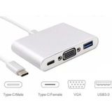 Mykablo Usb 3.1 Type-c Giriş - Vga+usb3.0+type-c Çevirici