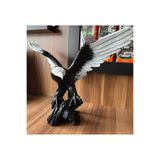 mykhediyevesanatatölyesi Dekoratif Kartal biblosu el işçiliği boyama El Yapımı Dekoratif Kartal Biblo – Özel Tasarım ve El Bo Siyah / Beyaz PRA-12596762-6794
