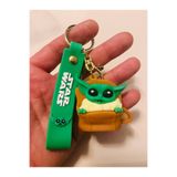 mykhediyevesanatatölyesi Star Wars Temalı Çanta & Araba Süsü Baby Yoda Grogu 3D Silikon Anahtarlık PRA-14514647-3928