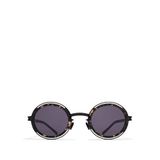Mykita Decades Pearl A16 Black Antique Coolgrey Solid Titanyum Unisex Güneş Gözlüğü - Siyah