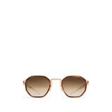 Mykita Gia 796 Champagne Gold Galapagos Metal Unisex Güneş Gözlüğü - Altın