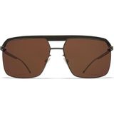 Mykita Leica ML03 522 60-16 Erkek Güneş Gözlüğü – Gümüş Titanyum Çerçeve, Kahverengi Polarize Cam